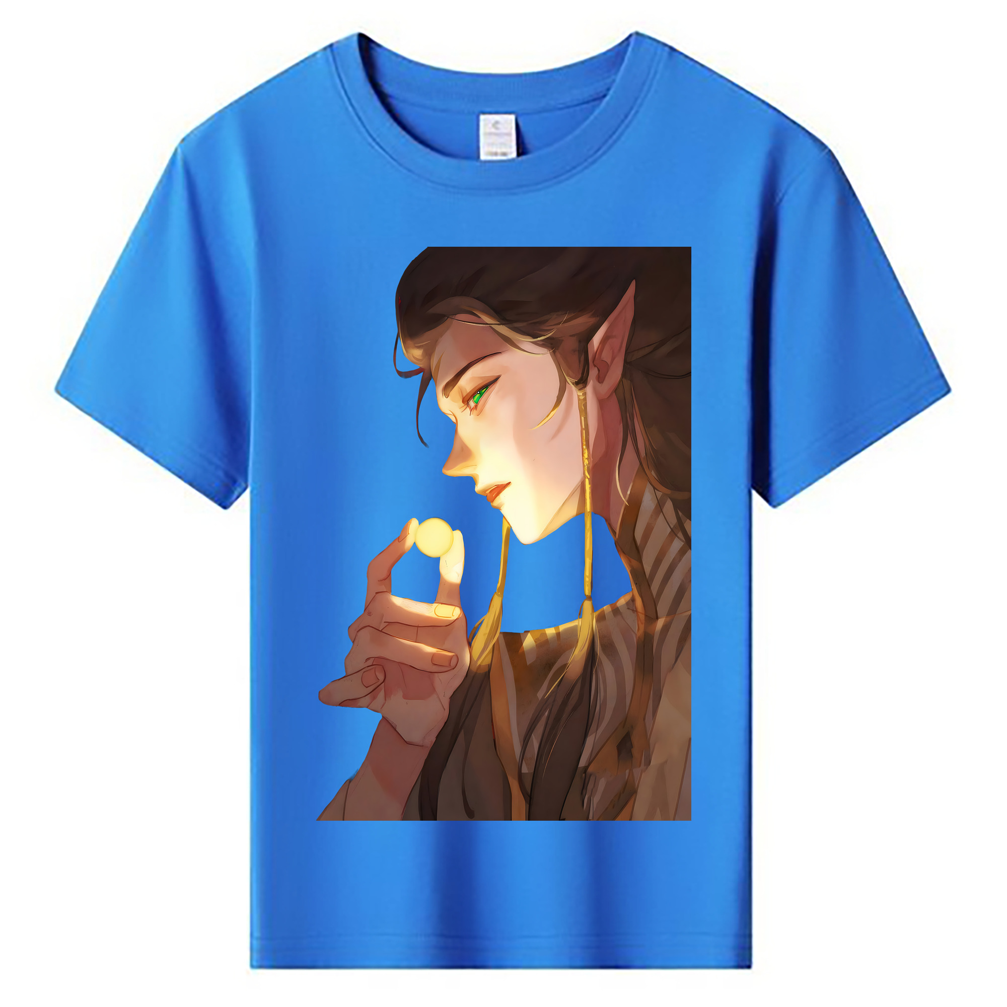 （画像用） Ne Zha 2 ナタ 魔童の大暴れ 綿100％キッズTシャツ（フロントプリント）